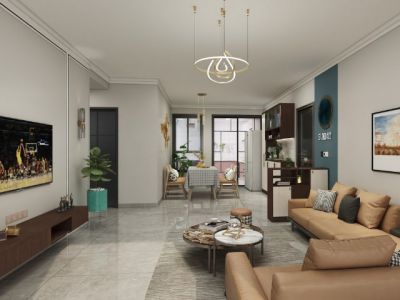 尼霞苑148平米现代风格四居室装修案例