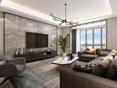 友谊小区二居92平现代风格装修案例