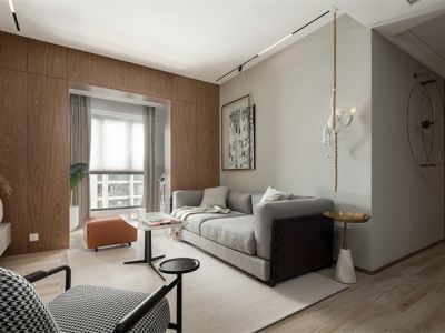 怡祥花园现代风格109平米三居室装修案例