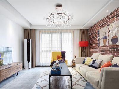 牡丹园北欧风格124平米三居室装修案例