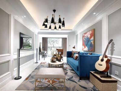 北大资源紫境府现代风格228平米装修案例