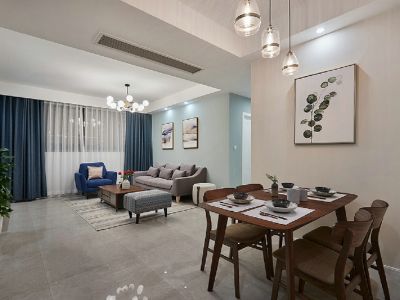 恒大养生谷现代风格110平米装修案例