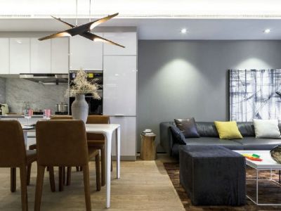 昆明悦府现代风格101平米装修案例