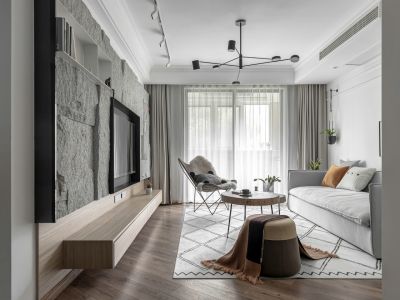 金茂国际新城现代风格123平米装修案例