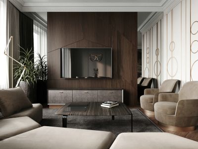 昆明悦府现代风格143平米装修案例