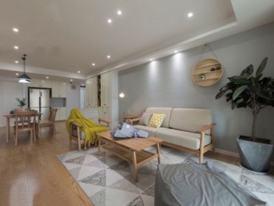 裕盛园简约风格116平米三居室装修案例