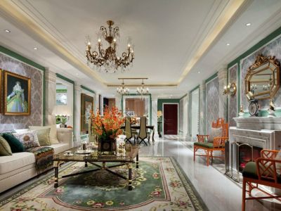 远洋城天骄四居105平现代风格装修案例