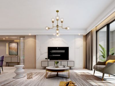 华润凯旋门145平日式原木现代风四居室装修案例