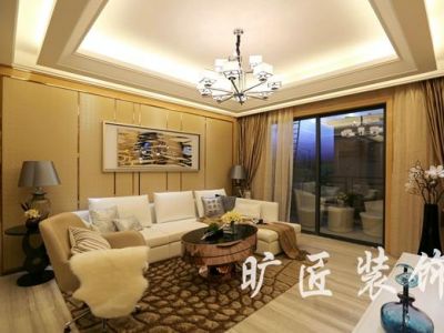 故宫裕景港式风格101平米三居室装修案例