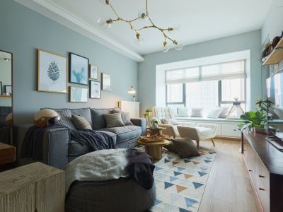 白桦林居二居89平北欧风格装修案例