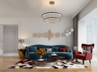 富力城103平轻奢风格装修案例