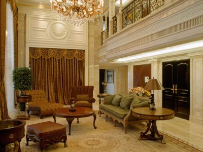 国信净月府欧美混搭260平米别墅装修案例