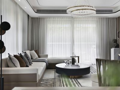 恒大御海天下现代风格138平米装修案例