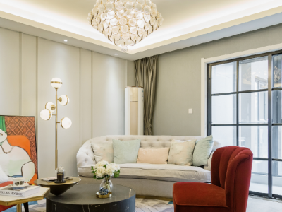 恒立首府混搭风格145平米四居室装修效果图案例