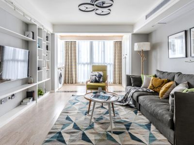 花醍香域北欧风格142平米三室两厅装修案例