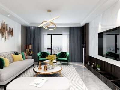 美式轻奢看似简洁的外表下折射出一种贵族气质