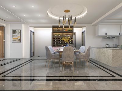 保利大都会180平米欧式四居室装修案例