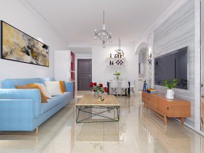 保利溪湖林语70平米现代二居室装修案例