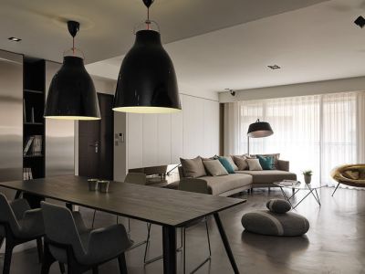 景业荔都简约风格143平米三室两厅装修案例