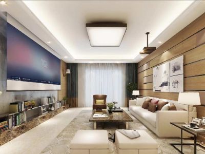 汇丰国际140平三居室现代简约装修案例