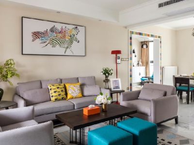 中庚·东金北欧风格140平米四居室装修效果图案例