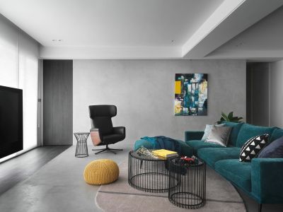 朗诗蔚蓝广场现代风格112平米装修案例