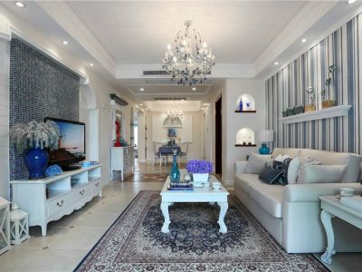 正和中州三居109平欧式风格装修案例