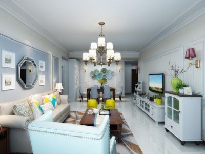 优雅翠园三居92平现代风格装修案例