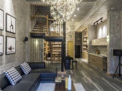 保利净月和府中欧混搭232平米别墅装修案例