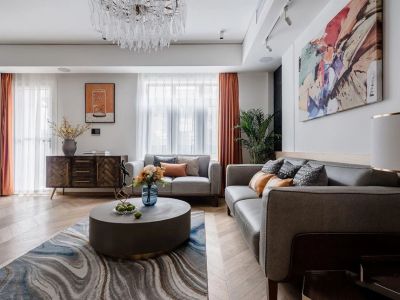 澳海富春山居时尚现代233平米别墅装修案例