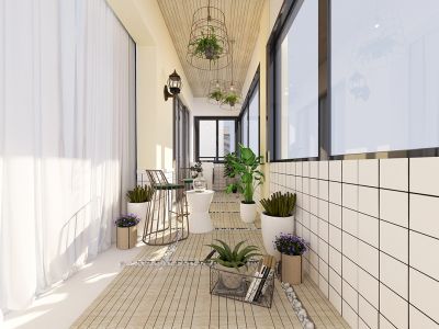 京东紫晶100平米三居室北欧风格装修案例