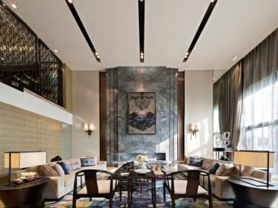 英和紫悦府精致新中式270平米别墅装修案例