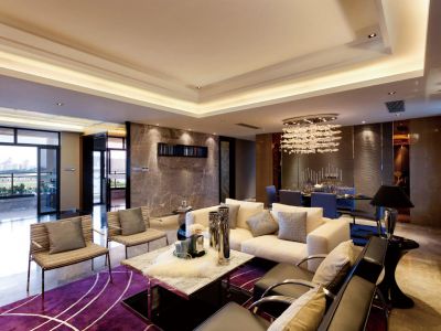 和昌花与墅奢华后现代185平米别墅装修案例