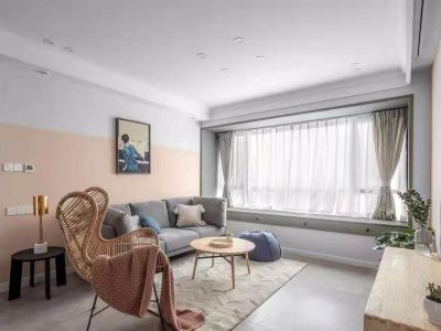 恒大御峰北欧风格120平米三居室装修效果图案例