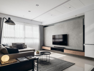 东方美地二期现代简约风格118平米装修案例