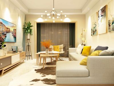 玉溪玉景苑现代简约风格82平米装修案例