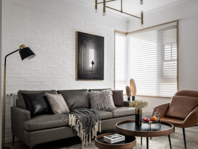 阳光·白鹭洲现代风格89平米三居室装修效果图案例