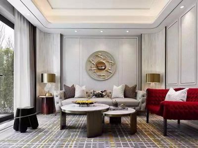 逸合·中央公园法式风格140平米三居室装修效果图案例