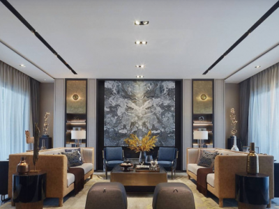 朗诗未来街区300平米复式现代风格装修案例