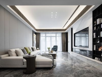 融创文旅城现代风格420平米装修案例