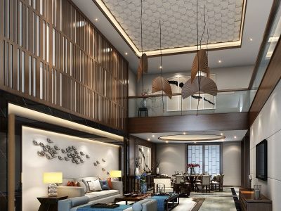 优山美郡324平米后现代风格装修案例