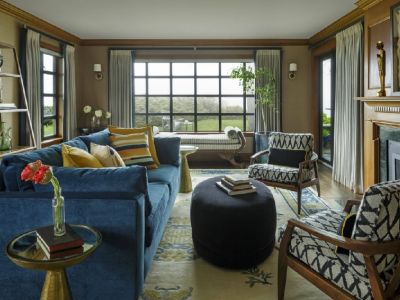 梧桐山庄美式风格105平米三居室装修效果图案例