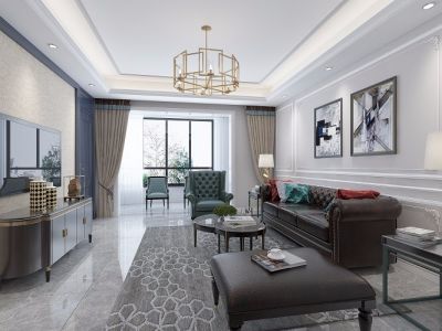 雁塔区金泰新理城134平米四居欧式风格