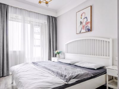 青年国际90平米三居室北欧极简装修案例