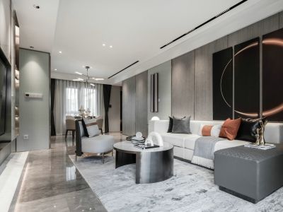 江北区海尔产城创翡翠东方118平米三居现代风格