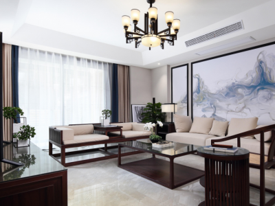 万达华府196平米中式风格装修案例