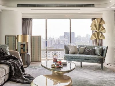 锦艺四季城轻奢风格136平米三室两厅装修案例