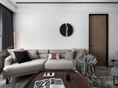 慈城金茂逸墅现代风格110平米装修案例