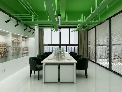 香精公司现代风格126平米装修效果图案例