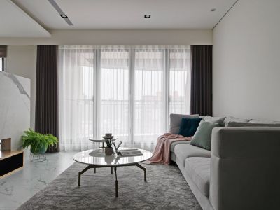 太阳岛126平米现代简约三居室装修案例